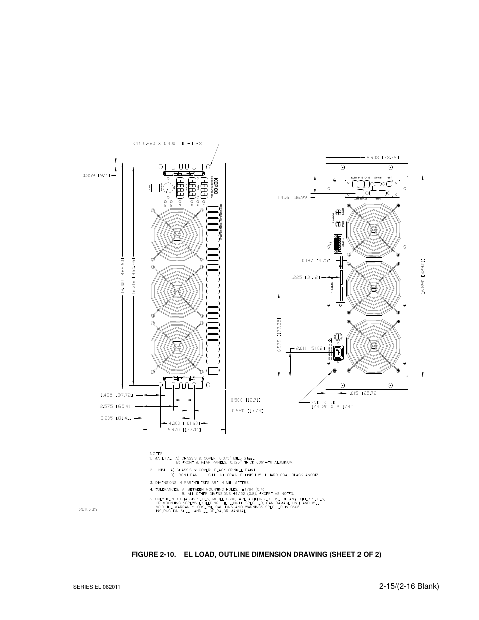 Ke p c o | KEPCO EL Series Electronic Load Operator Manual P/N 243-1295 Firmware Version 3.22 through 3.41 User Manual | Page 33 / 78