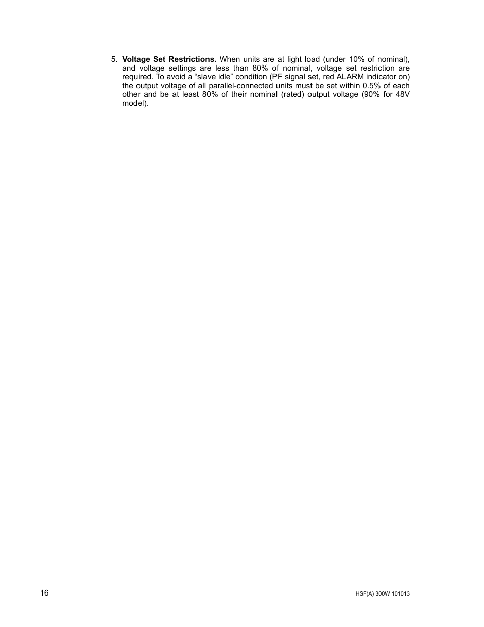 KEPCO HSF 300W Series (suffix A and AM) Operator Manuals User Manual | Page 18 / 18
