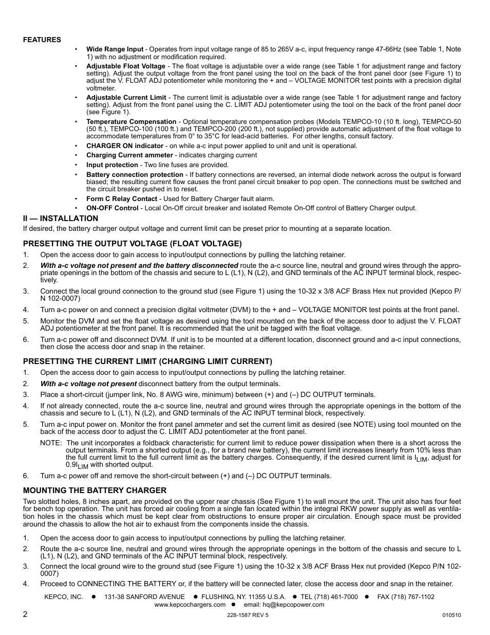 KEPCO KES 12V User Manual | Page 2 / 4