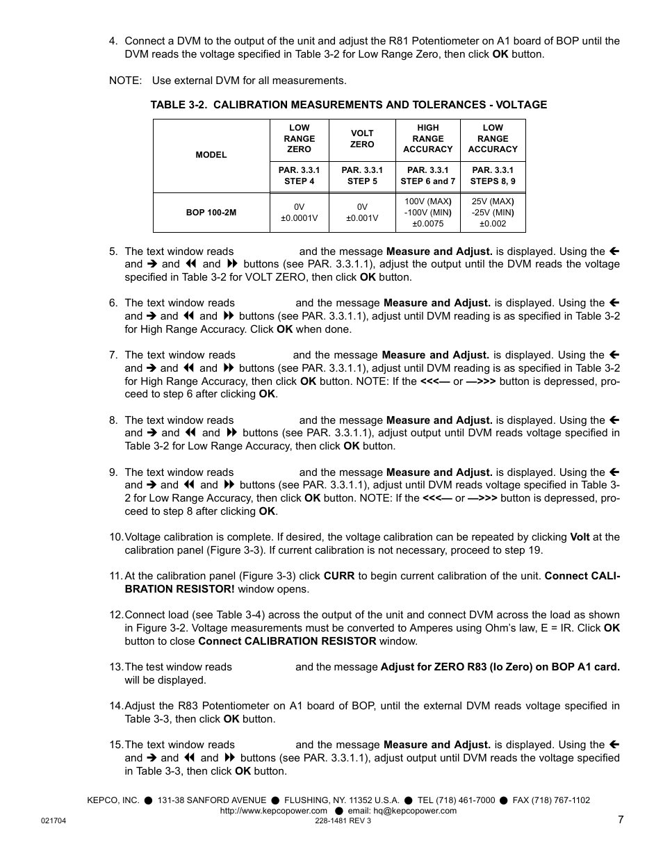 KEPCO KIT 219-0452, BIT 4886 Firmware Upgrade for BOP 100-1M-4886-25968 User Manual | Page 7 / 12