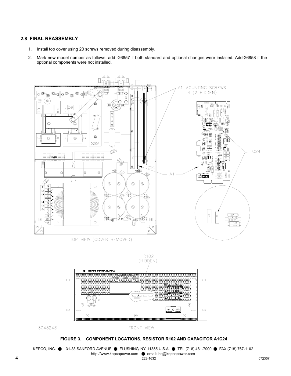 KEPCO KIT 219-0526, ATE-DMG Fast Mode Kit User Manual | Page 4 / 4
