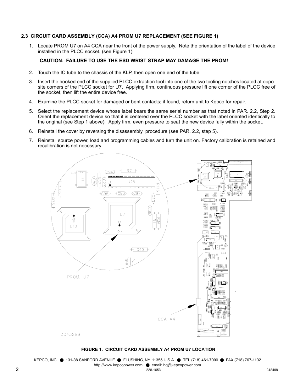 KEPCO Kit 219-0538, KLP Firmware Upgrade Kit (Version 7.xx to Version 8.xx) User Manual | Page 2 / 2