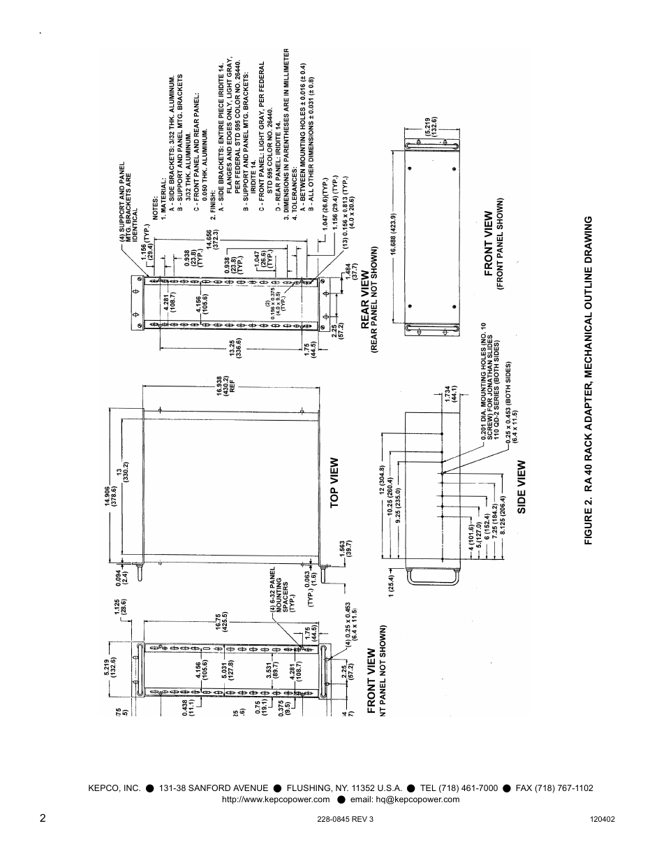 KEPCO RA 40 User Manual | Page 2 / 2