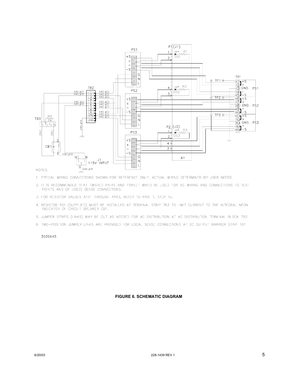 Figure 6. schematic diagram, 6 is | KEPCO RA 76 User Manual | Page 5 / 8