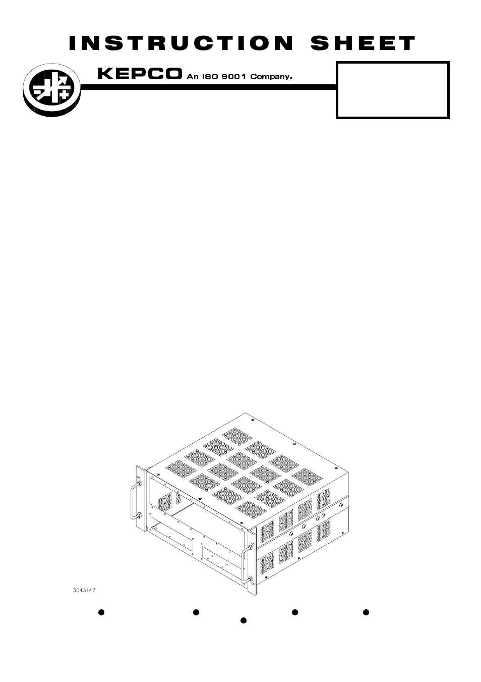 KEPCO RA 78 User Manual | 4 pages