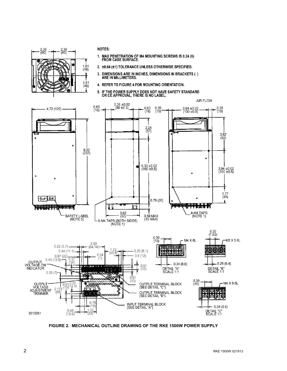 KEPCO RKE 1500W Series Operator Manual User Manual | Page 4 / 14