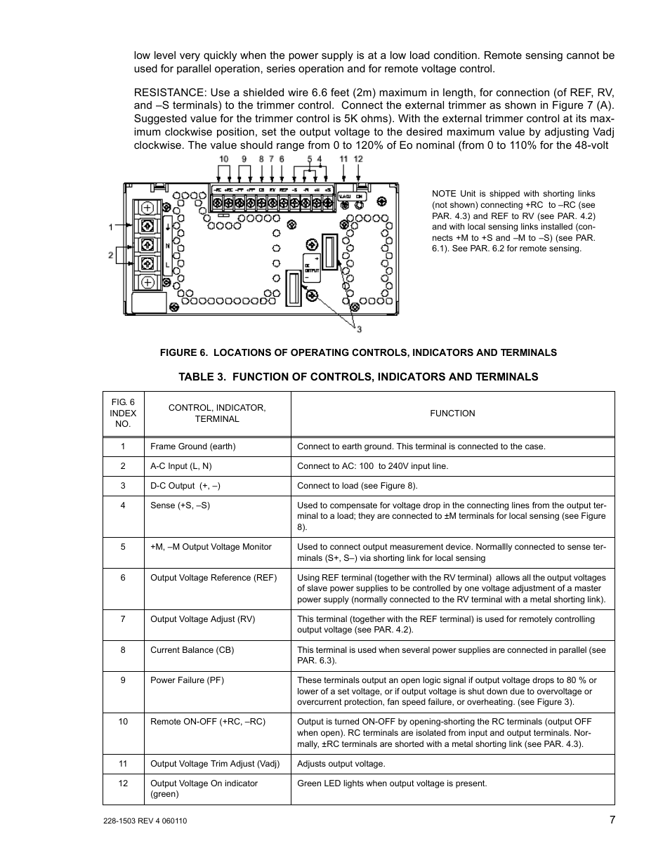 Re 6 shows | KEPCO RKW 1500W Series Operator Manual User Manual | Page 9 / 16