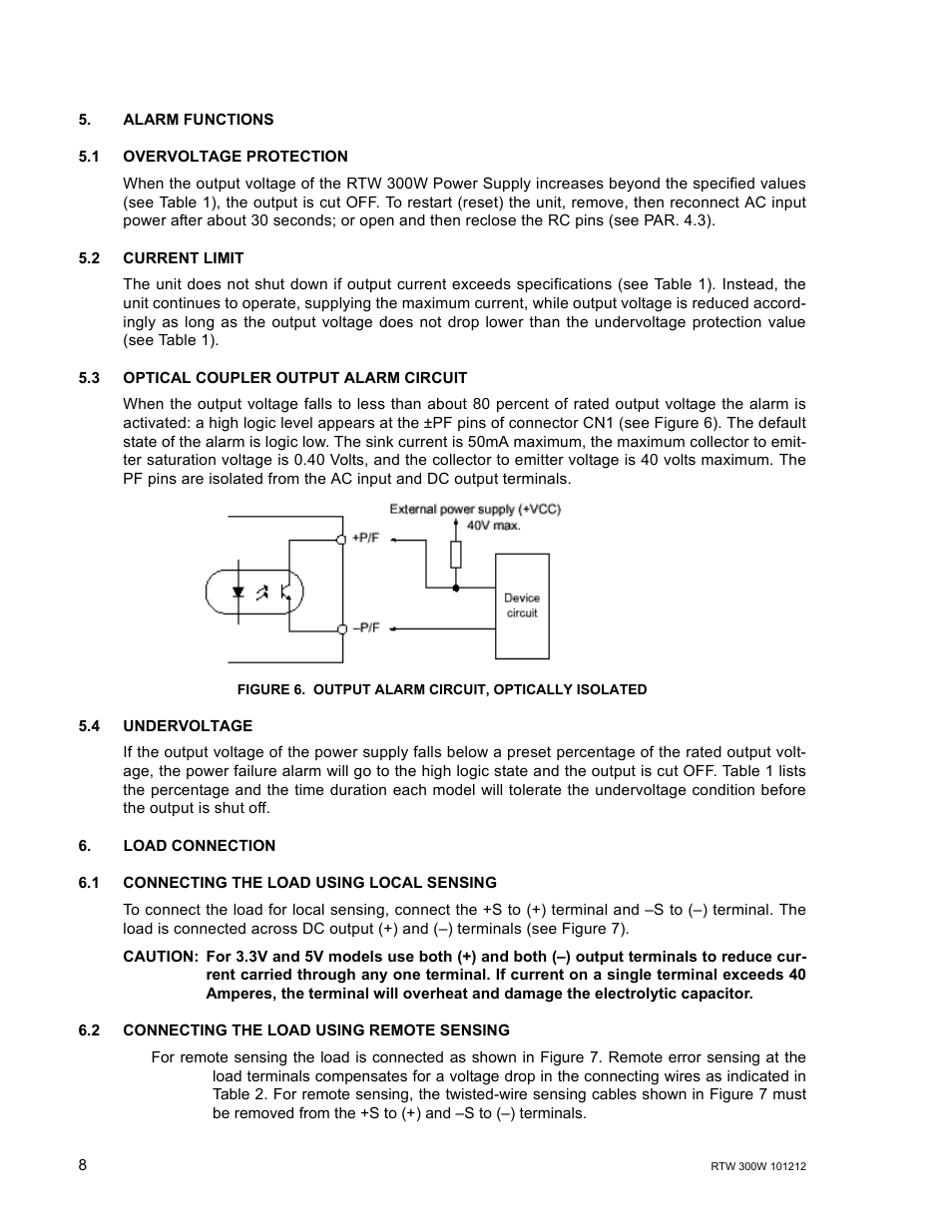 KEPCO RTW 300W User Manual | Page 10 / 16