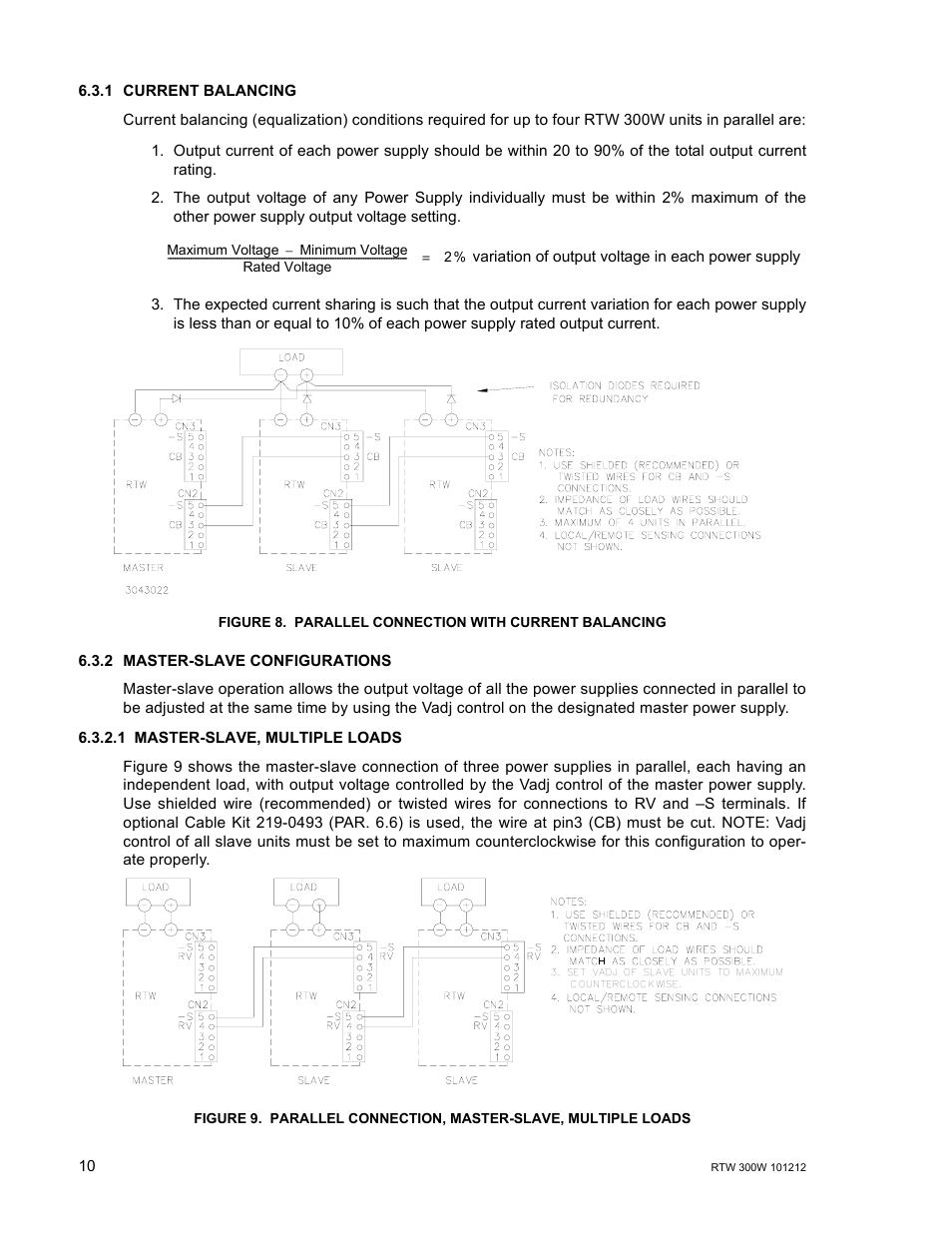 KEPCO RTW 300W User Manual | Page 12 / 16