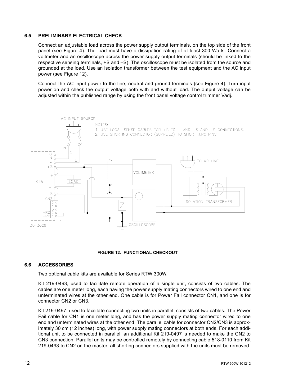 KEPCO RTW 300W User Manual | Page 14 / 16