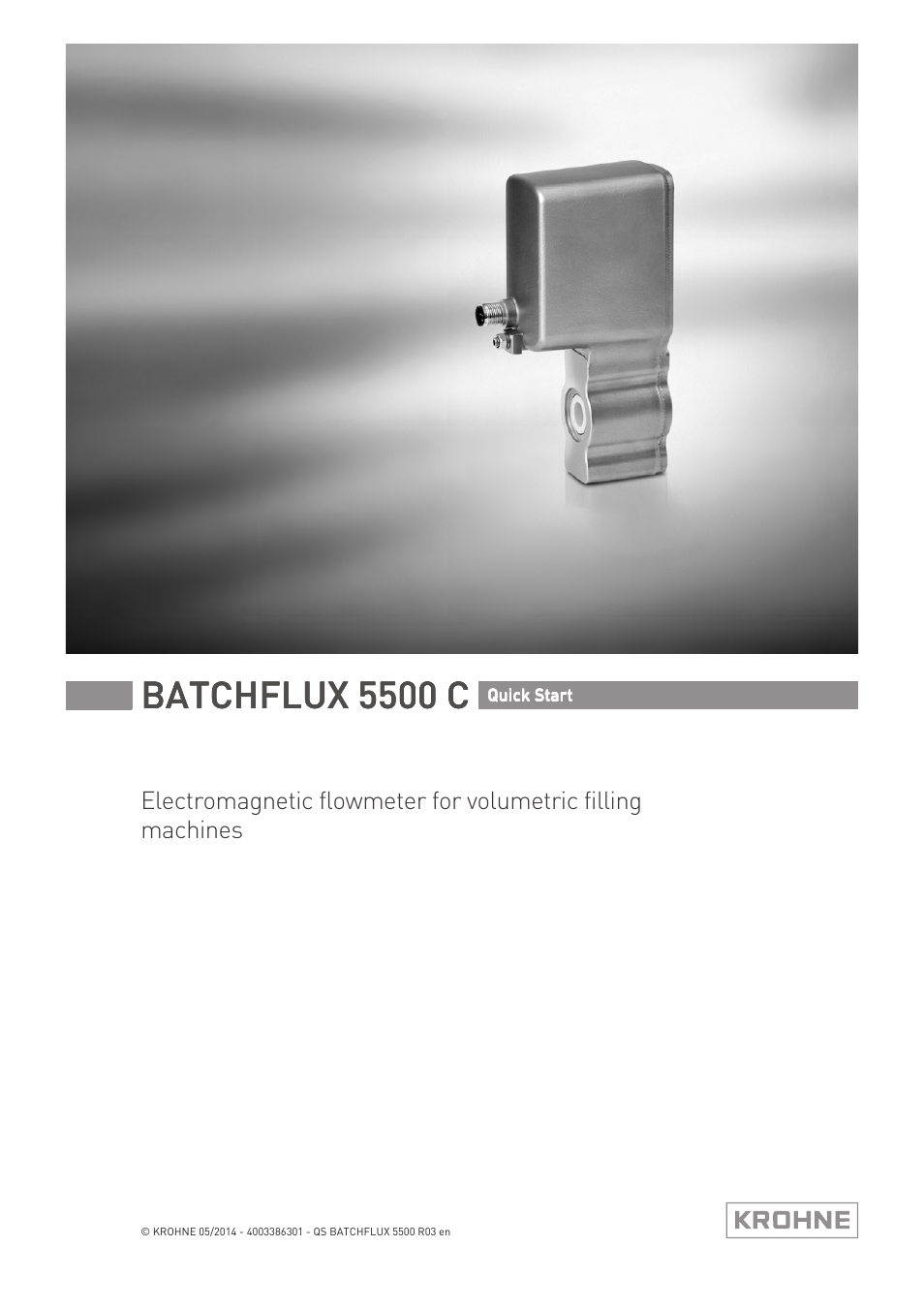 KROHNE BATCHFLUX 5500 C Quickstart EN User Manual | 20 pages