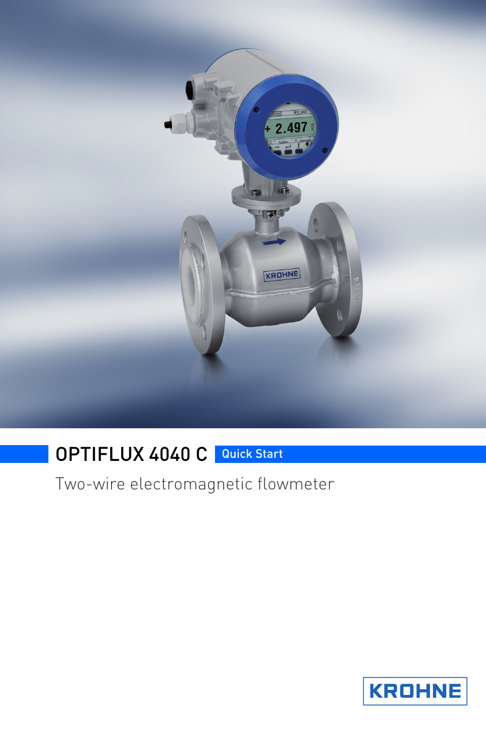 KROHNE OPTIFLUX 4040C Quickstart EN User Manual | 16 pages