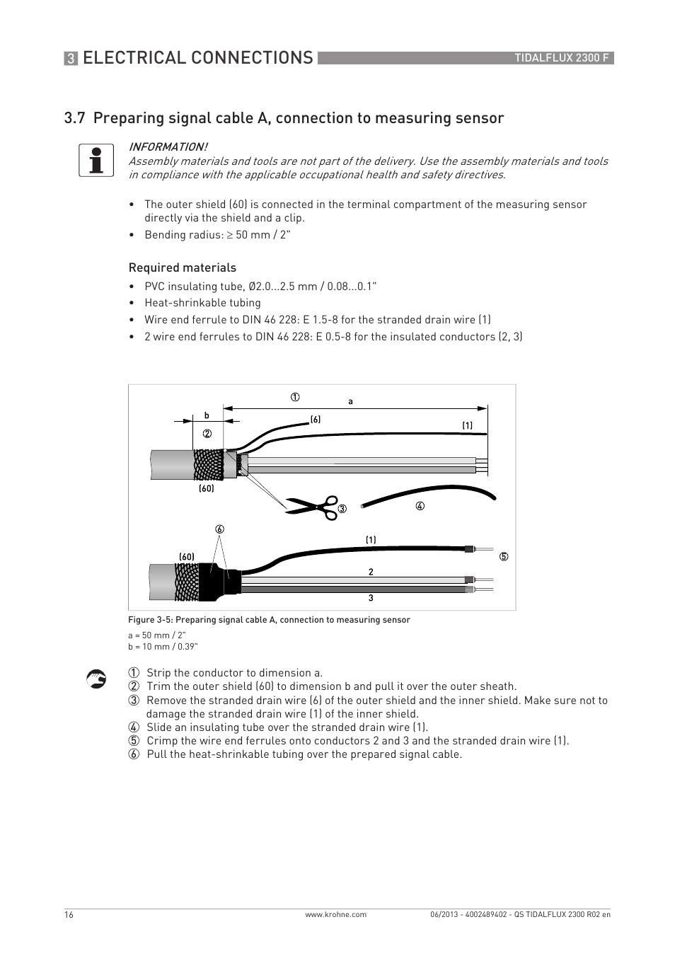 Electrical connections | KROHNE TIDALFLUX 2300 F Quickstart EN User Manual | Page 16 / 24