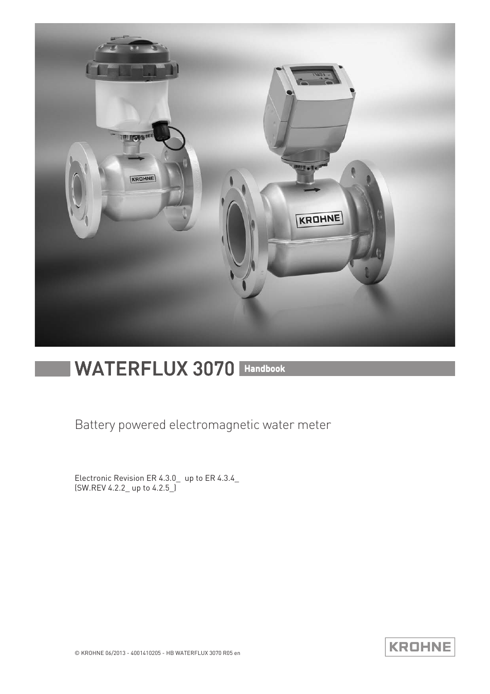 KROHNE WATERFLUX 3070 EN User Manual | 80 pages