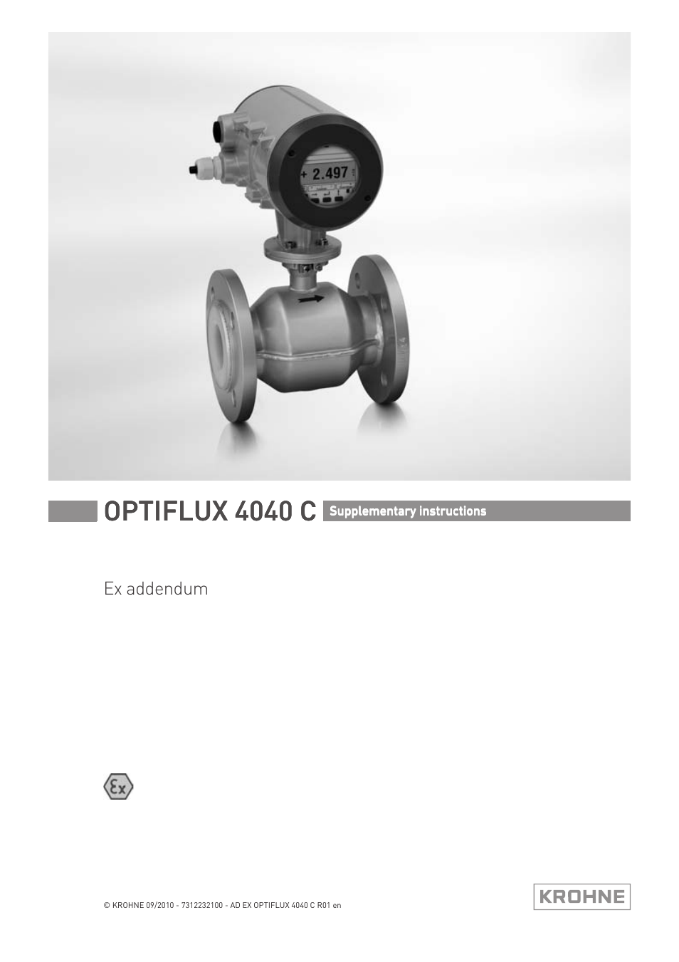 KROHNE OPTIFLUX 4040 C Ex EN User Manual | 20 pages