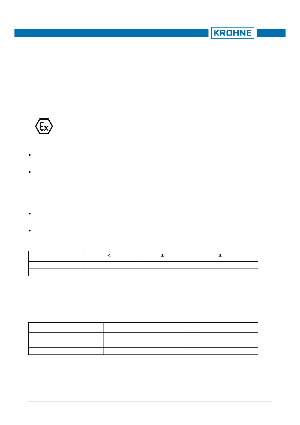 KROHNE OPTIFLUX x300 Ex Zone2 EN User Manual | 1 page