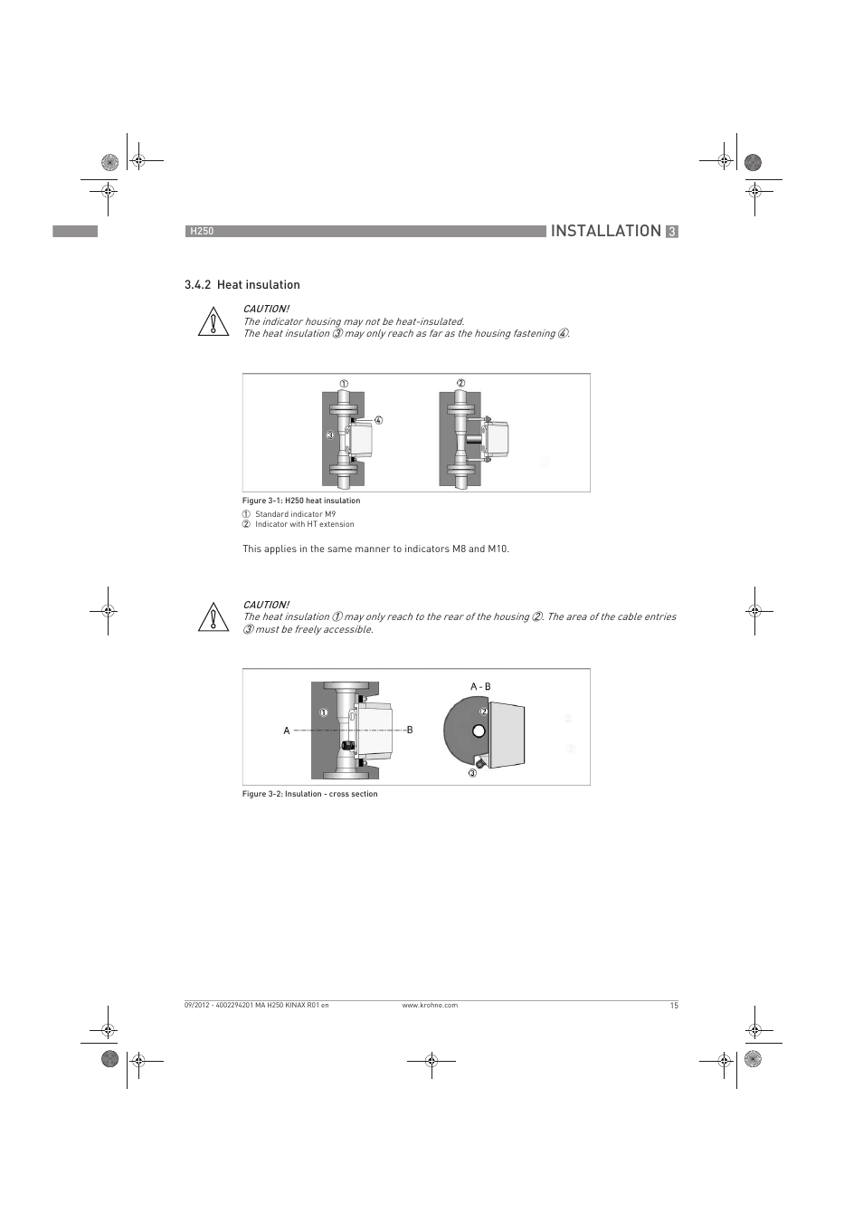 Installation | KROHNE H250 M9 ES EN User Manual | Page 15 / 36