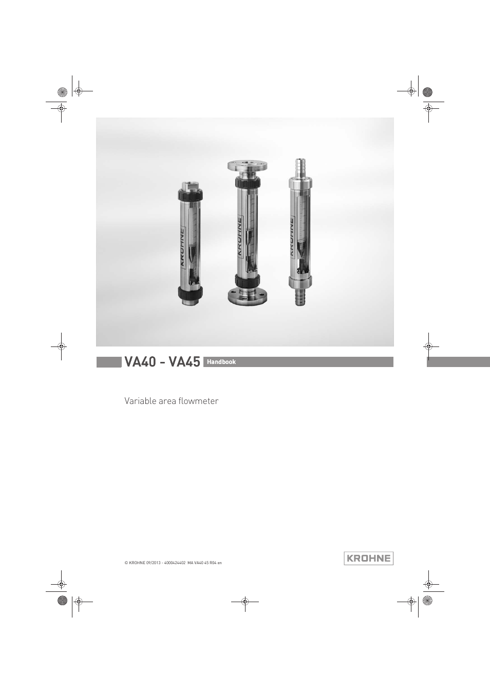 KROHNE VA 40-VA 45 EN User Manual | 36 pages