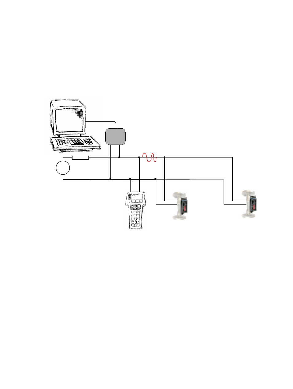 Multidrop mode | KROHNE M8E Converter HART 0101 User Manual | Page 4 / 13