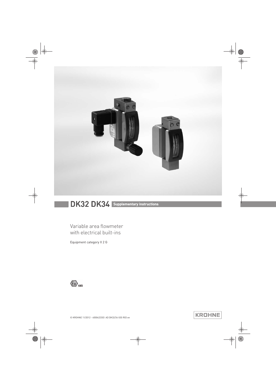 KROHNE DK 32-DK 34 ATEX II2G Ex i EN User Manual | 16 pages