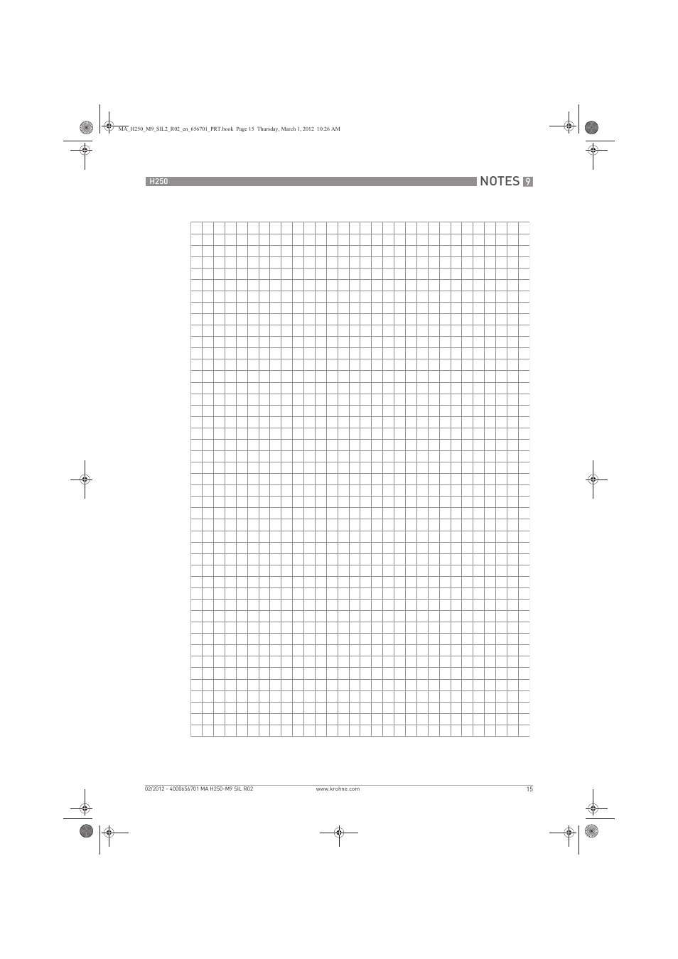 KROHNE H250 M9 Safet V1 EN User Manual | Page 15 / 16