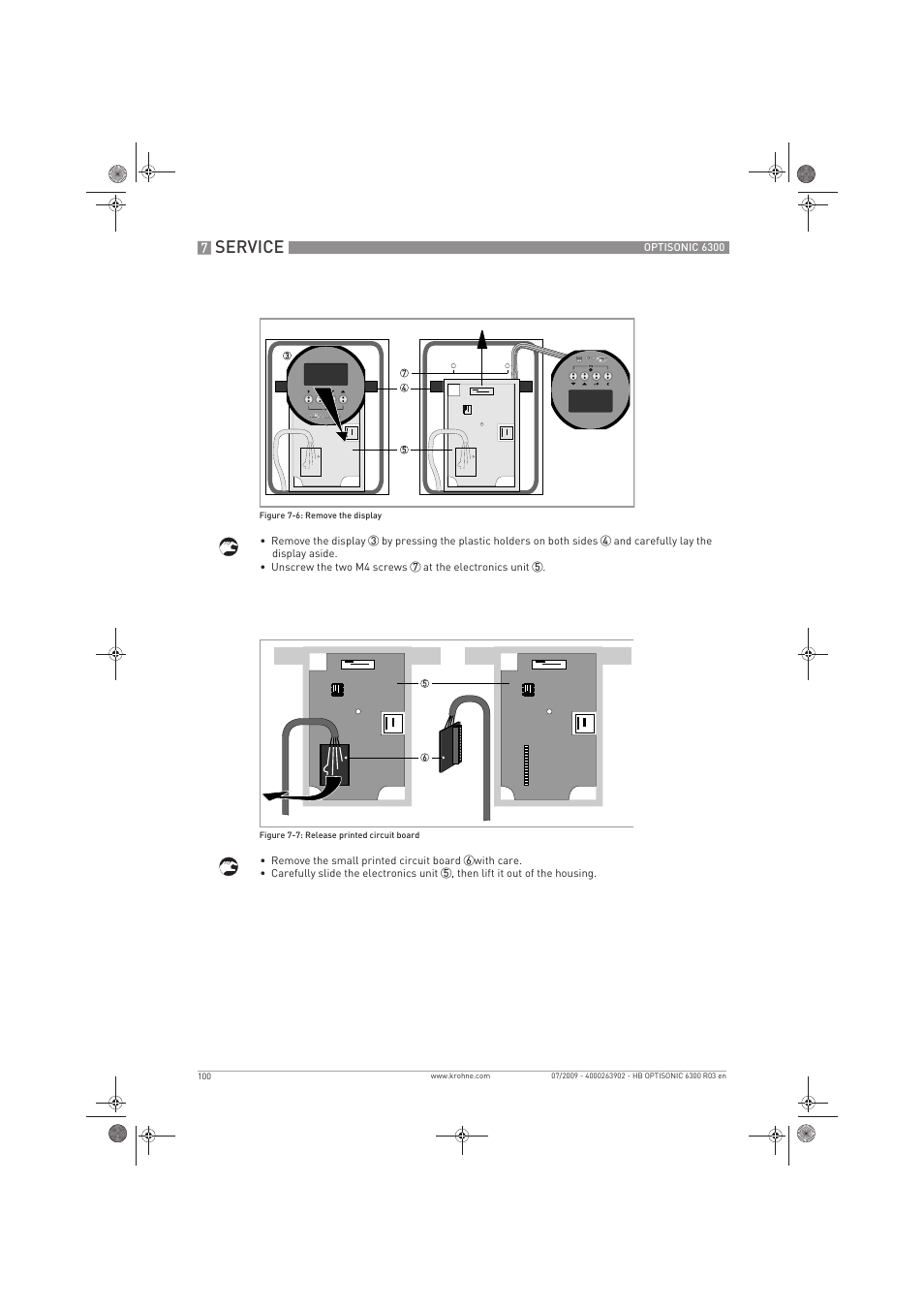 Service | KROHNE OPTISONIC 6300 EN User Manual | Page 100 / 120