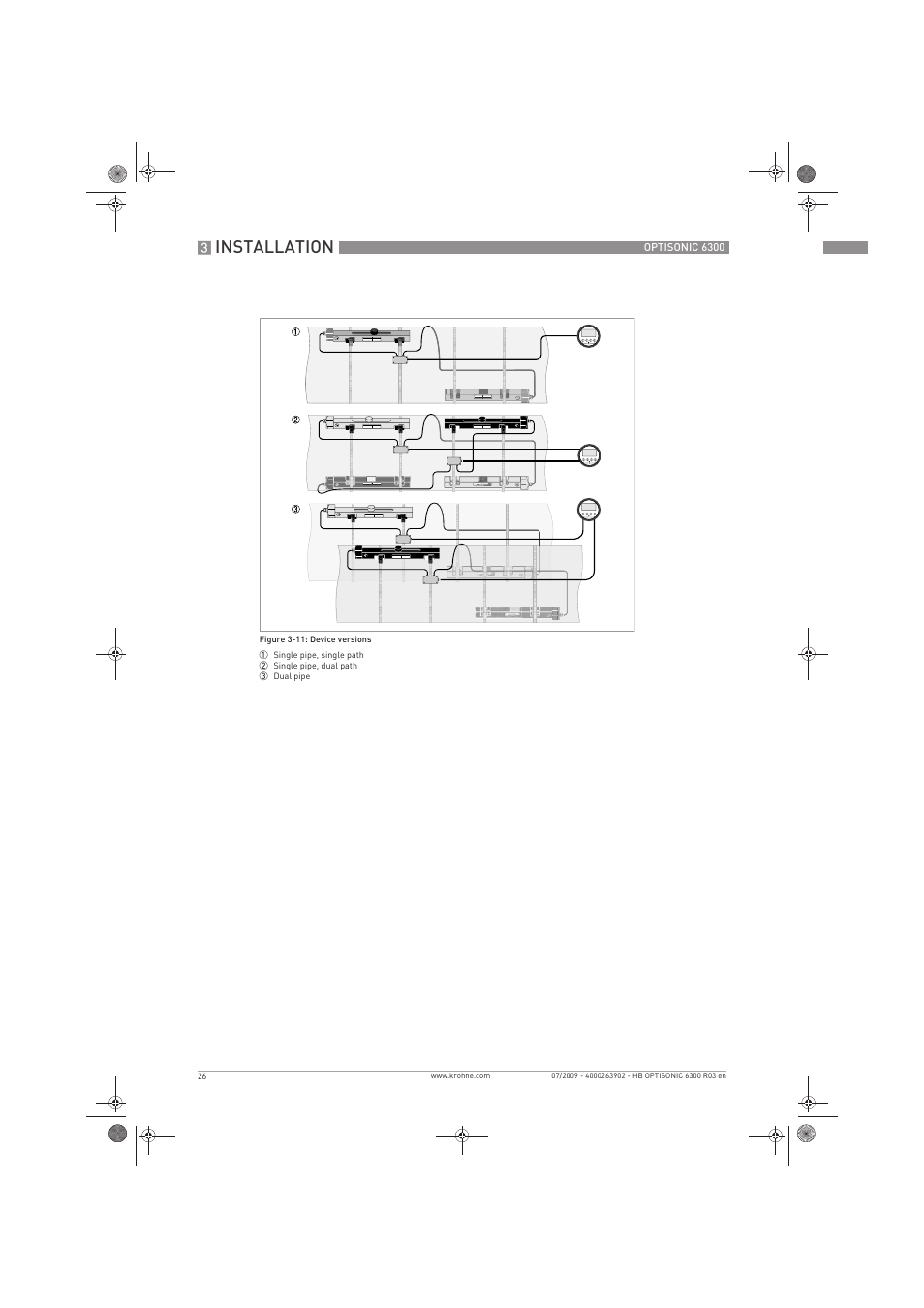 Installation | KROHNE OPTISONIC 6300 EN User Manual | Page 26 / 120