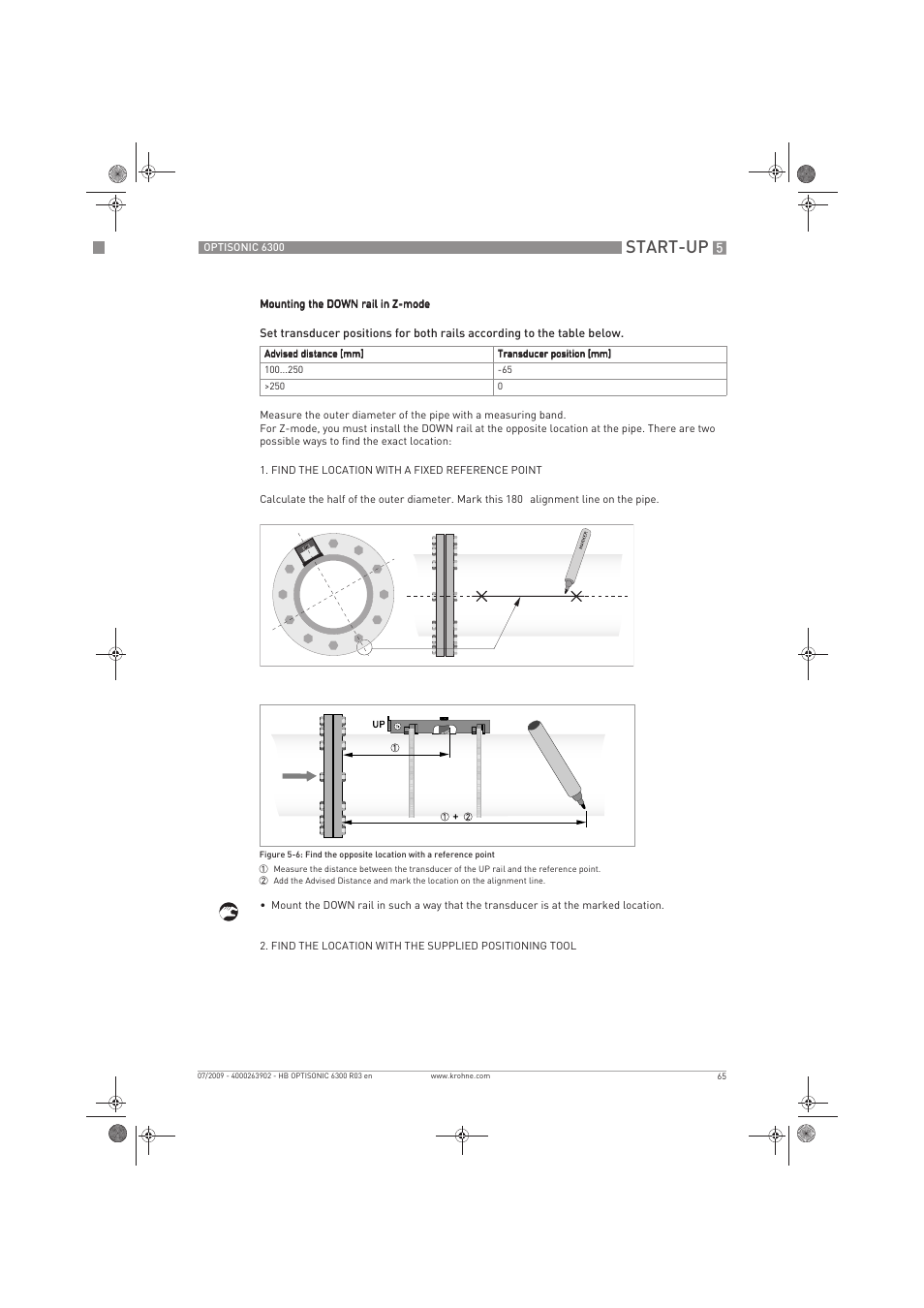 Start-up | KROHNE OPTISONIC 6300 EN User Manual | Page 65 / 120