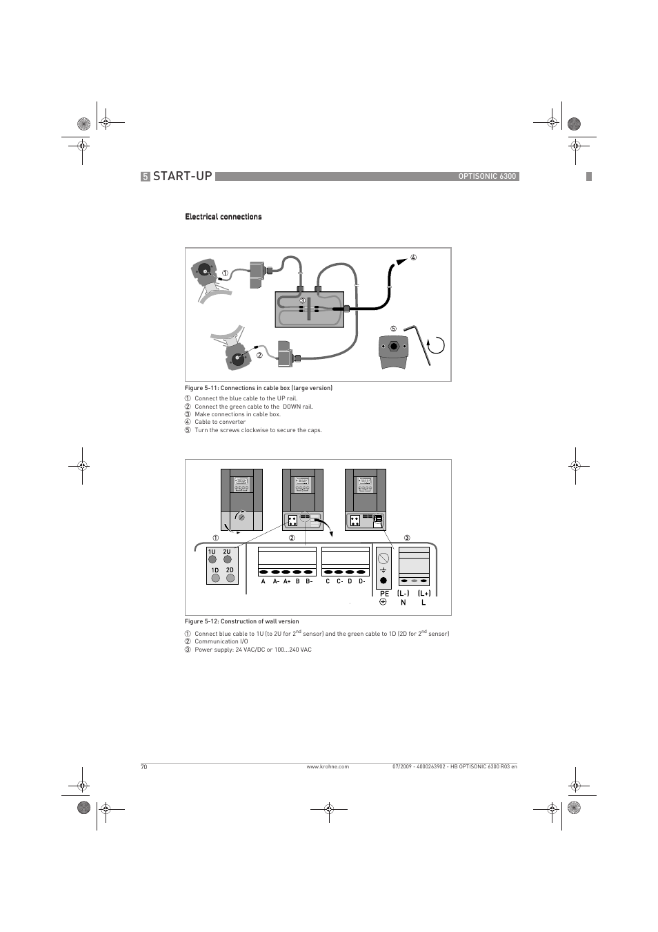 Start-up | KROHNE OPTISONIC 6300 EN User Manual | Page 70 / 120