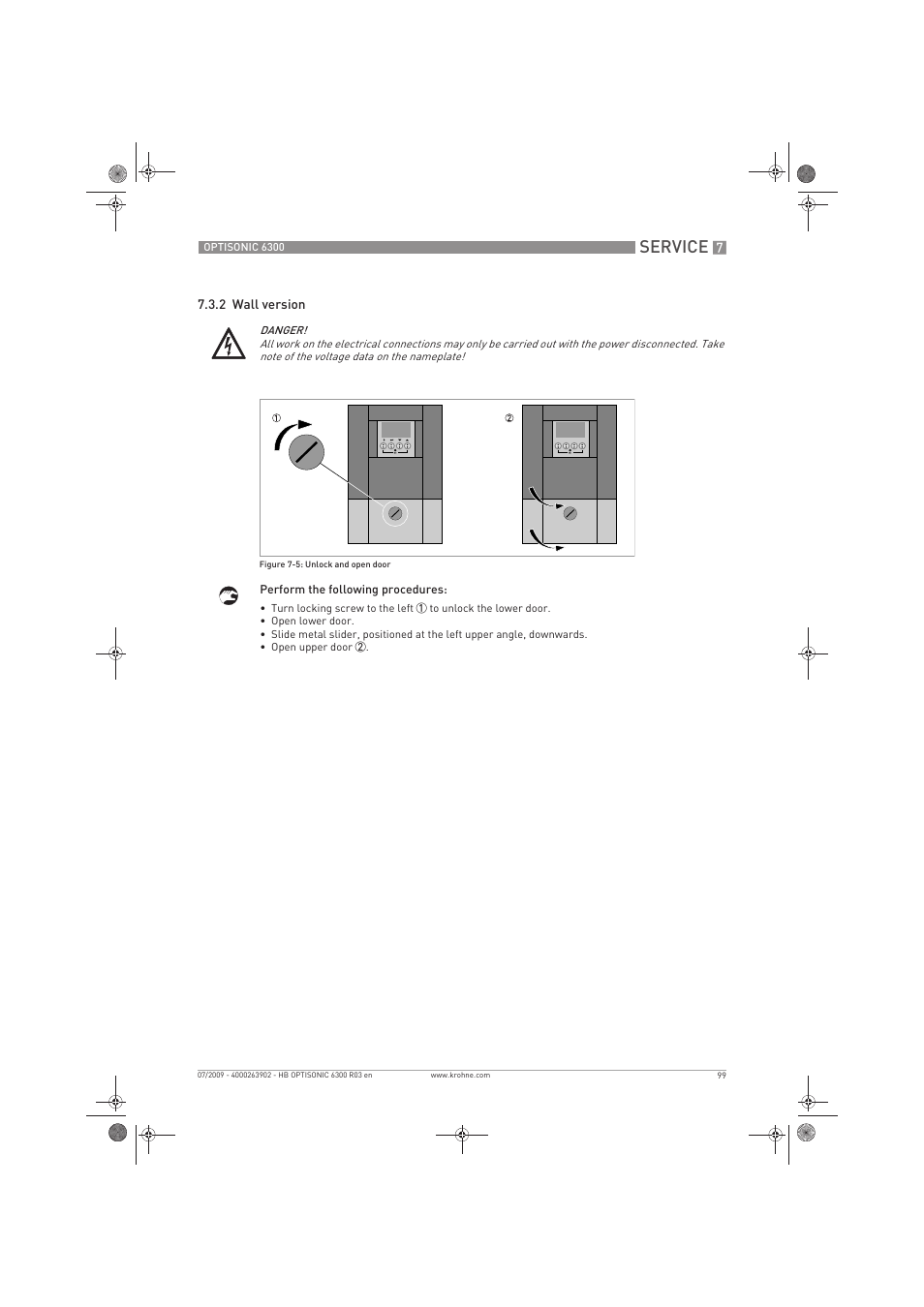 Service | KROHNE OPTISONIC 6300 EN User Manual | Page 99 / 120