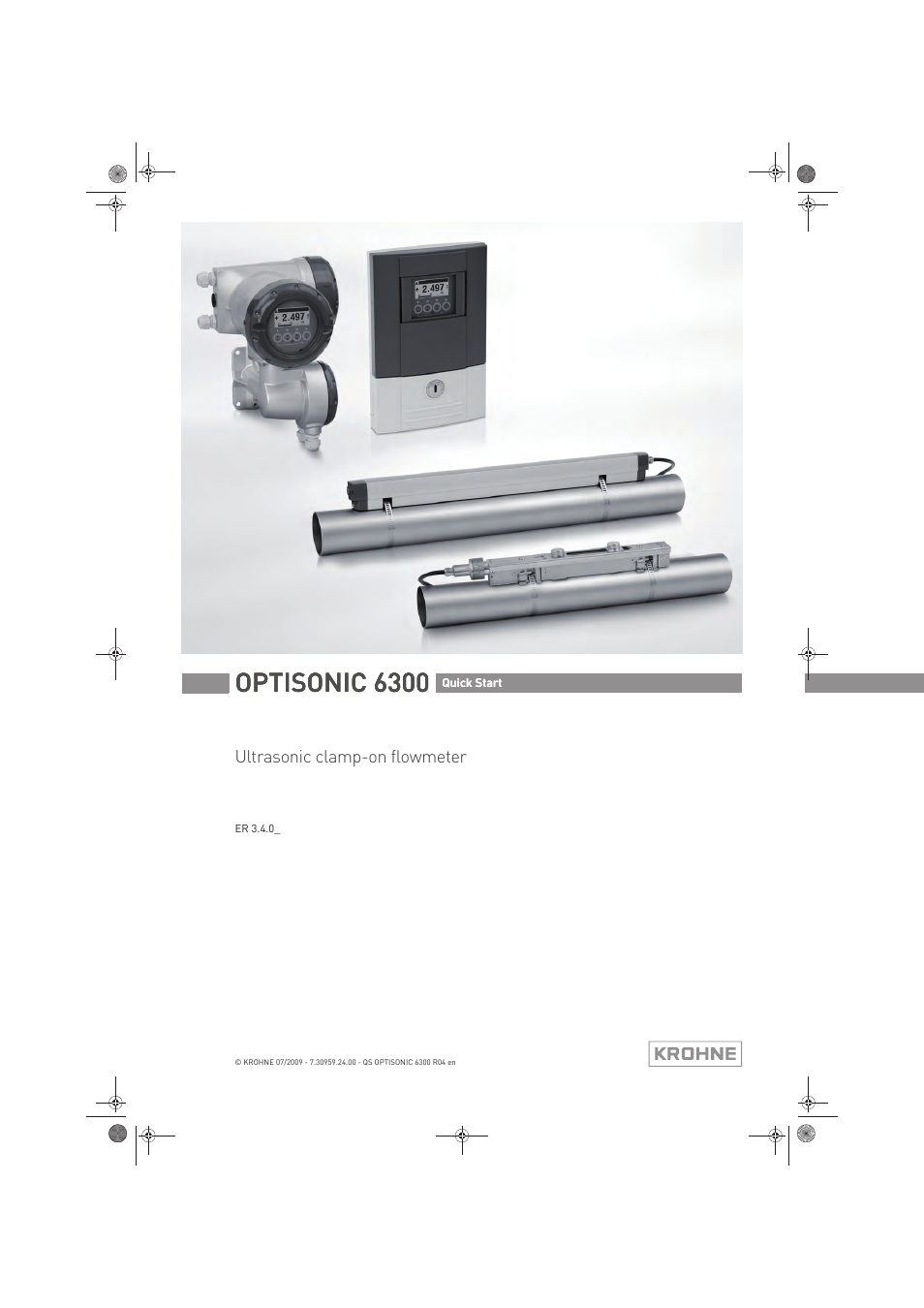 KROHNE OPTISONIC 6300 Quickstart EN User Manual | 56 pages