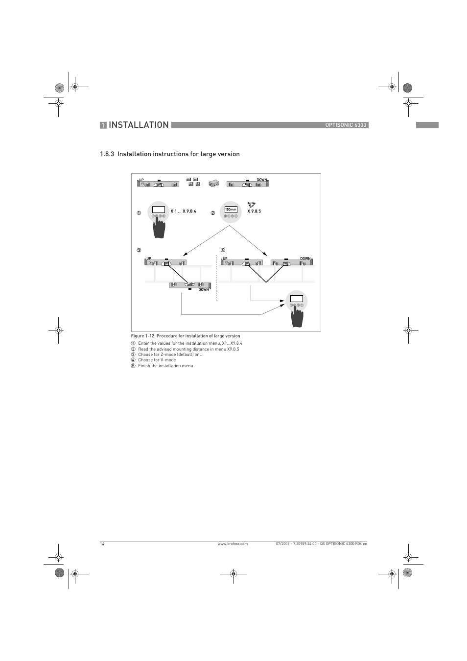 Installation | KROHNE OPTISONIC 6300 Quickstart EN User Manual | Page 14 / 56