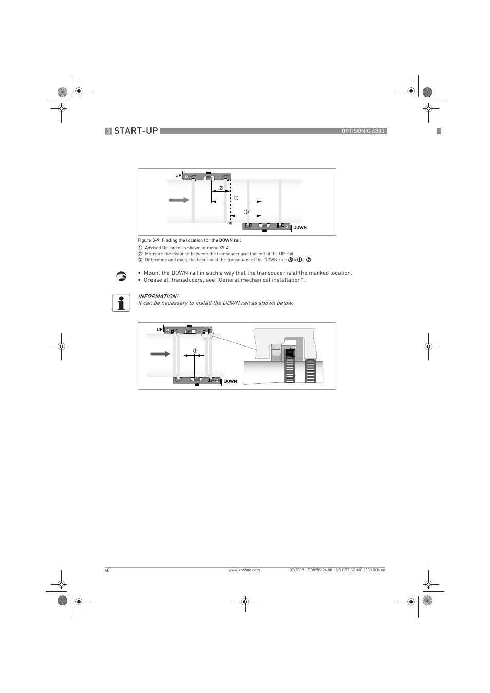 Start-up | KROHNE OPTISONIC 6300 Quickstart EN User Manual | Page 40 / 56