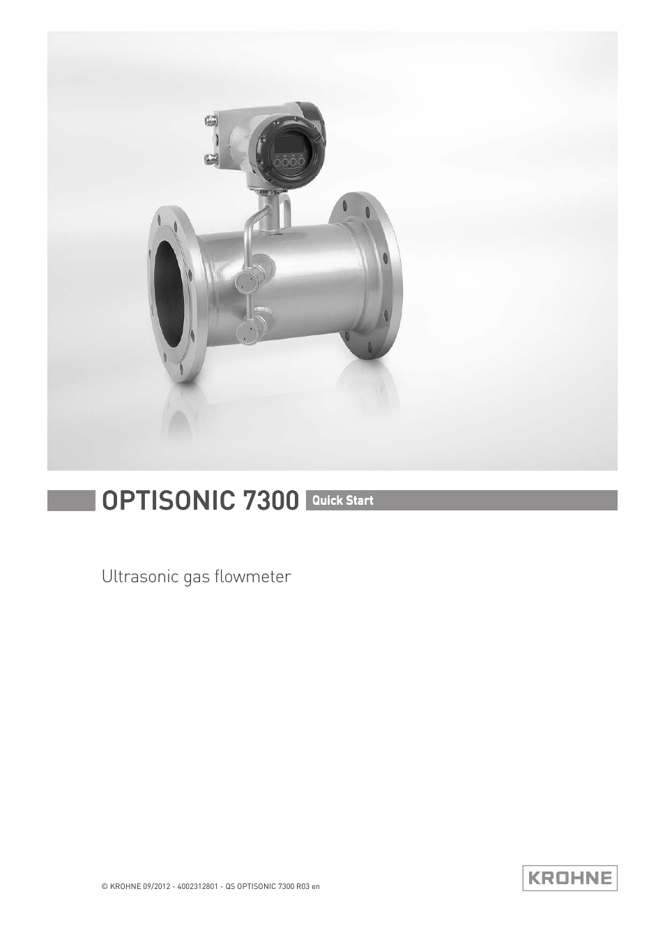 KROHNE OPTISONIC 7300 Quickstart EN User Manual | 24 pages