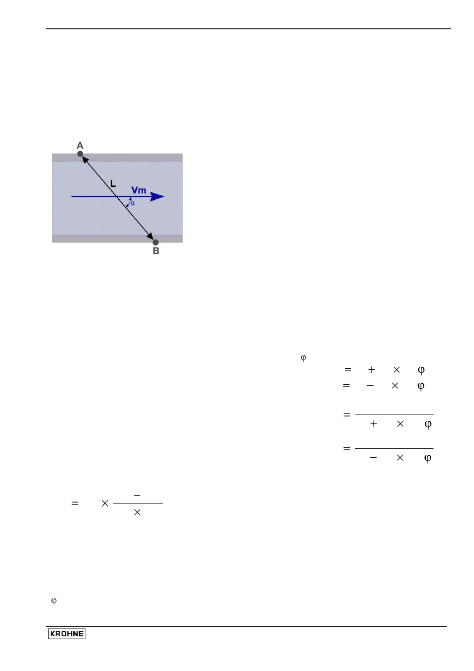 Tl c v cos, Ч − ч, Vc v cos | KROHNE UFM 3030 Service EN User Manual | Page 47 / 48