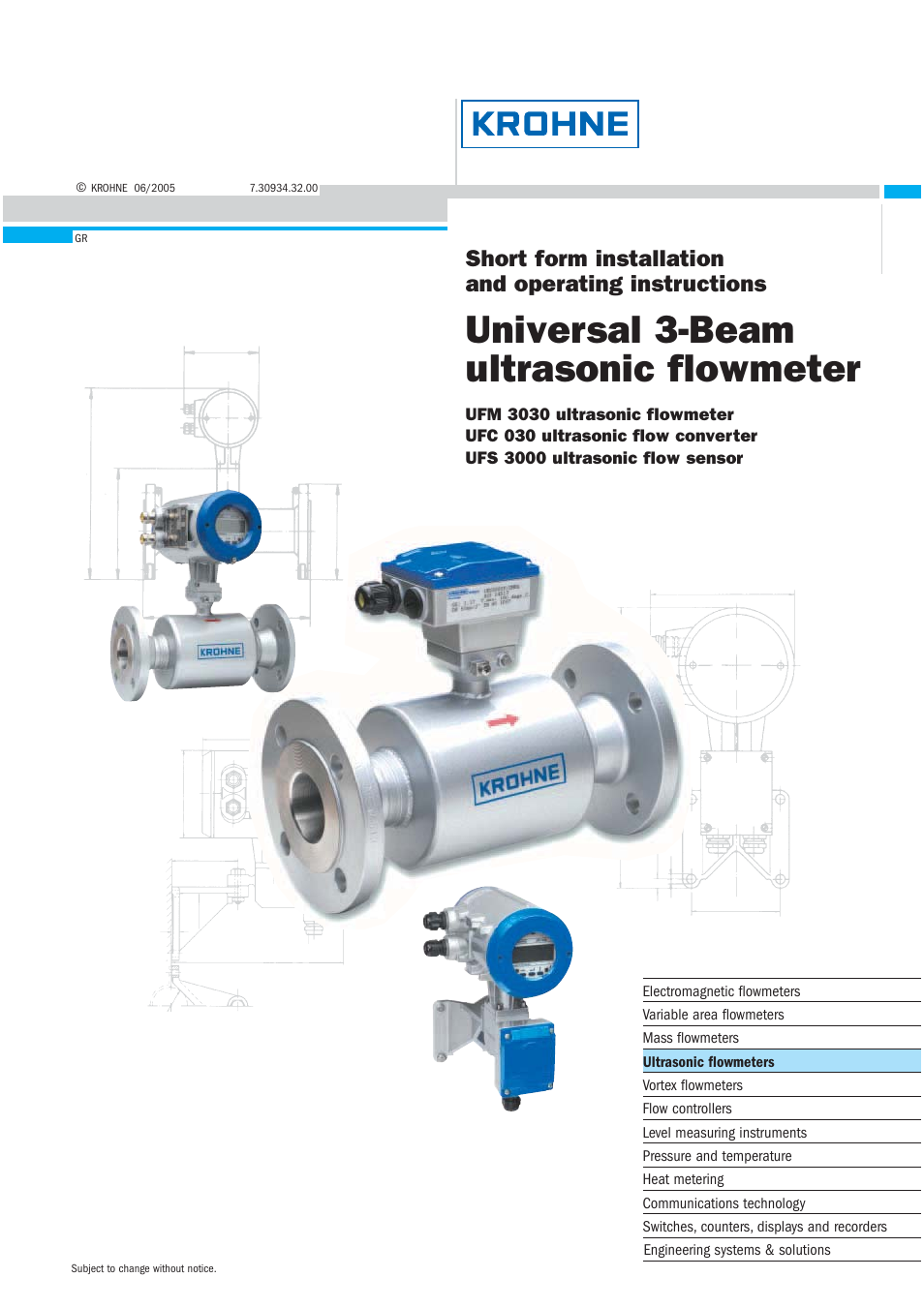 KROHNE UFM 3030 EN User Manual | 23 pages