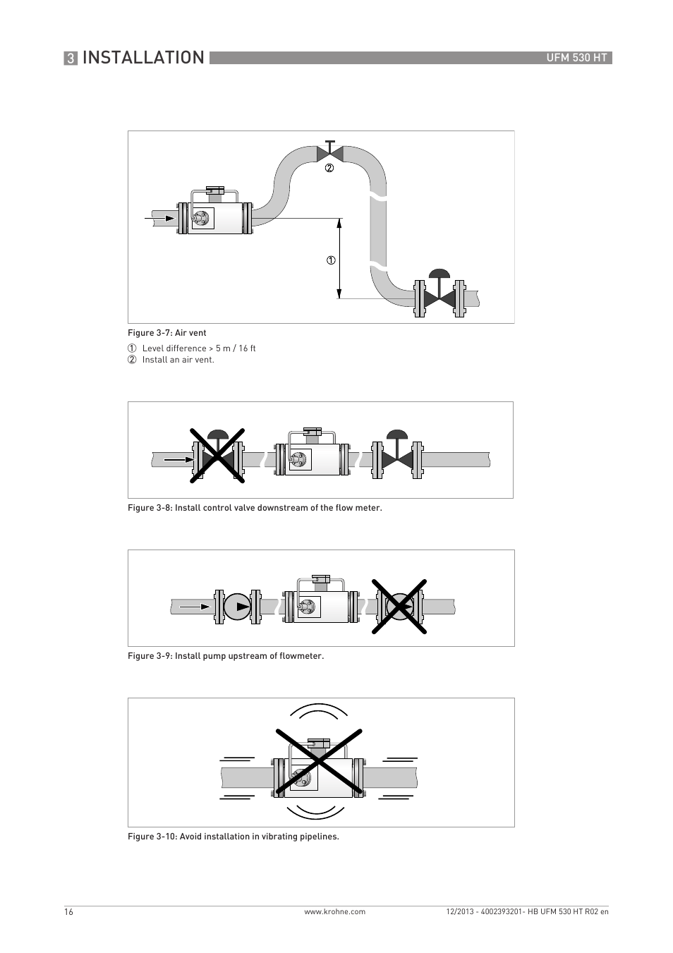 Installation | KROHNE UFM 530 HT EN User Manual | Page 16 / 68