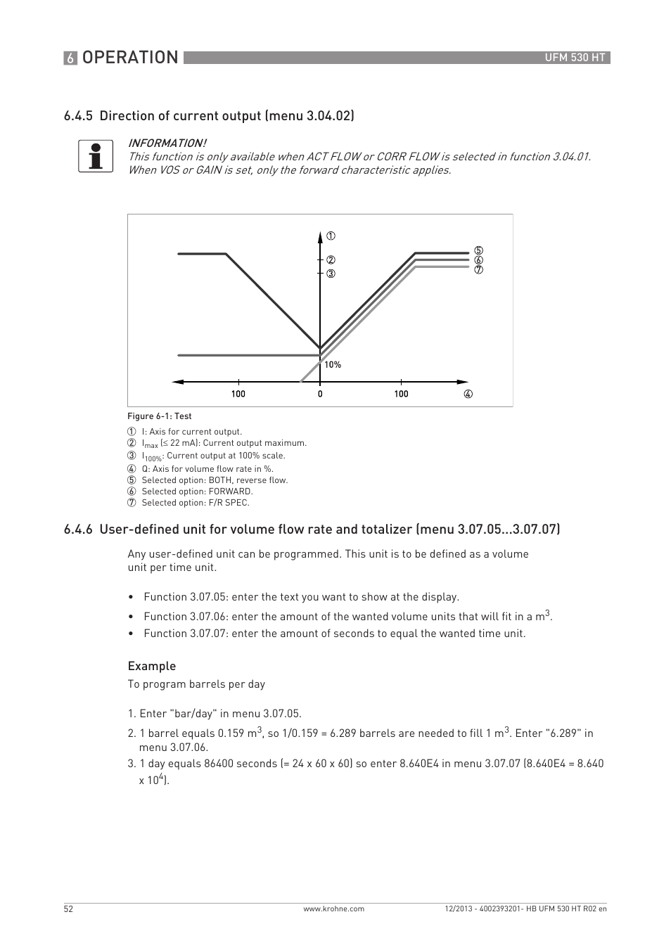 Operation | KROHNE UFM 530 HT EN User Manual | Page 52 / 68