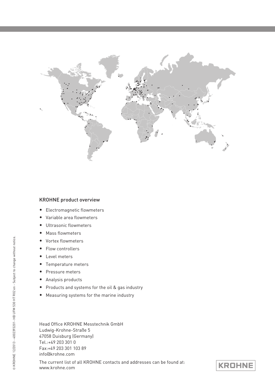 KROHNE UFM 530 HT EN User Manual | Page 68 / 68