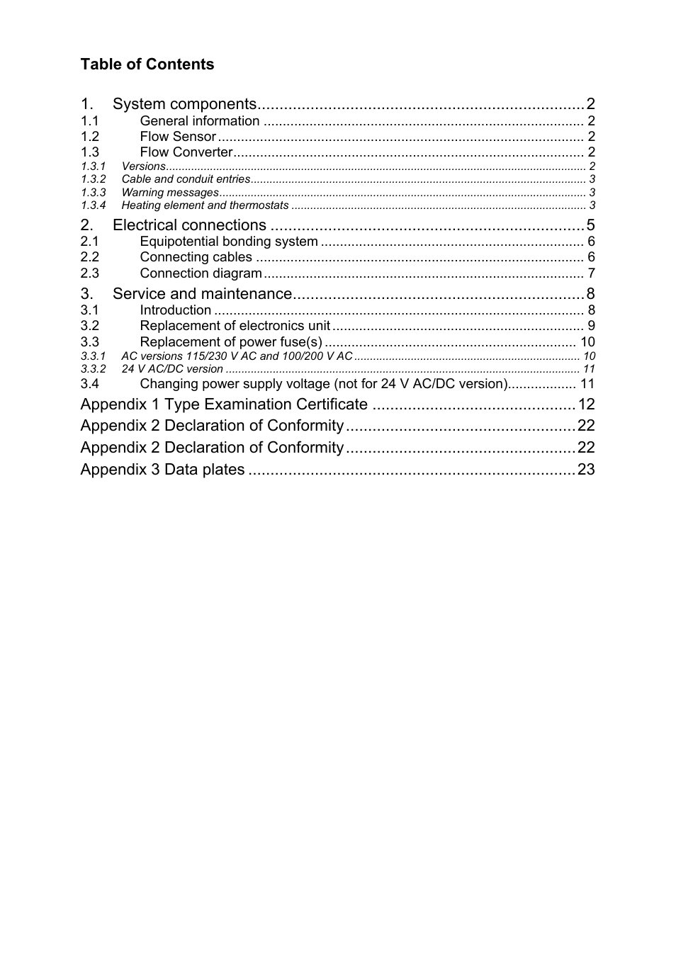 KROHNE ALTOSONIC V EEx EN User Manual | Page 5 / 28