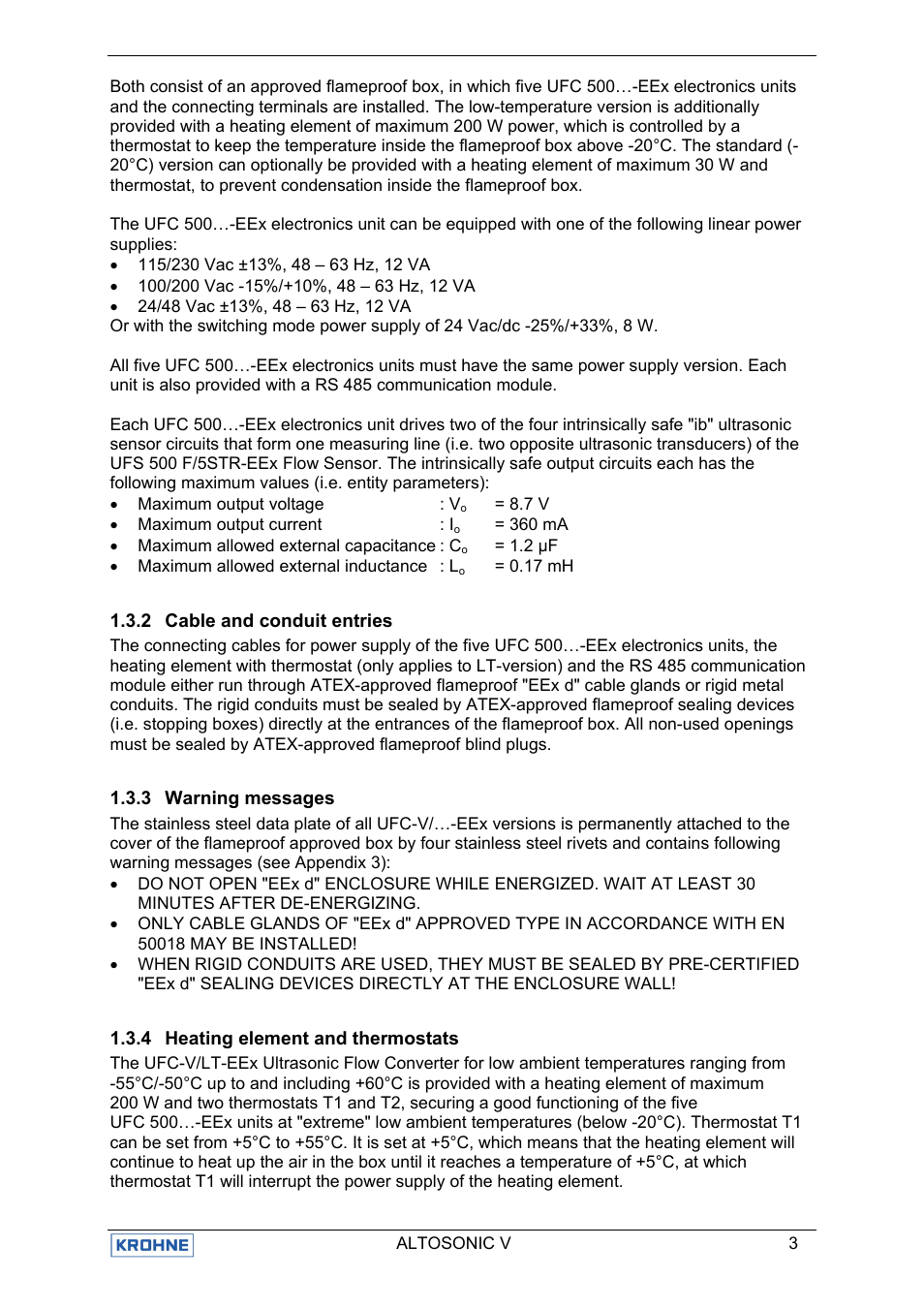 KROHNE ALTOSONIC V EEx EN User Manual | Page 7 / 28