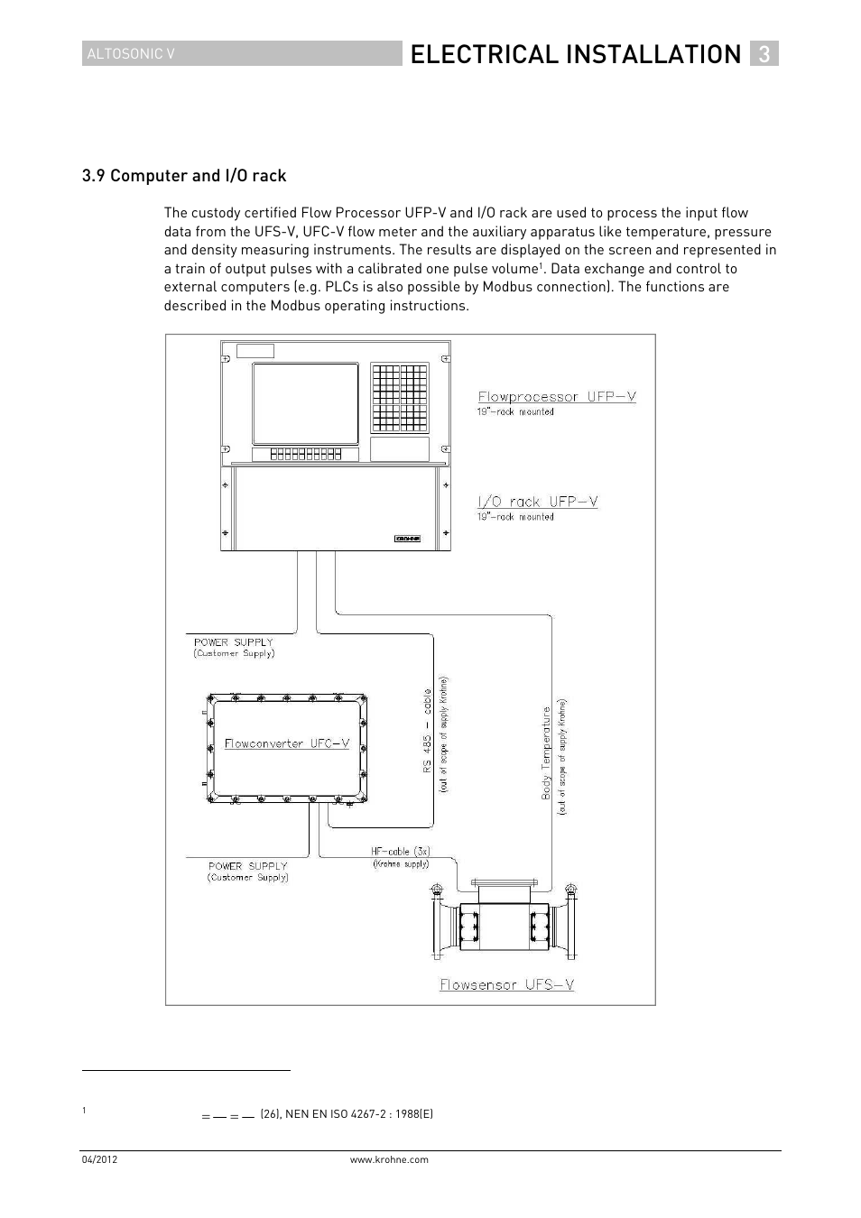 Electrical installation | KROHNE ALTOSONIC V Installation EN User Manual | Page 23 / 31