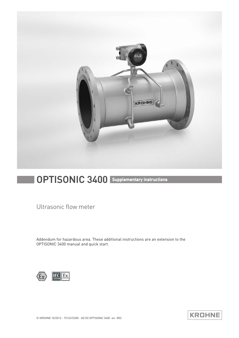 KROHNE OPTISONIC 3400 Ex EN User Manual | 36 pages