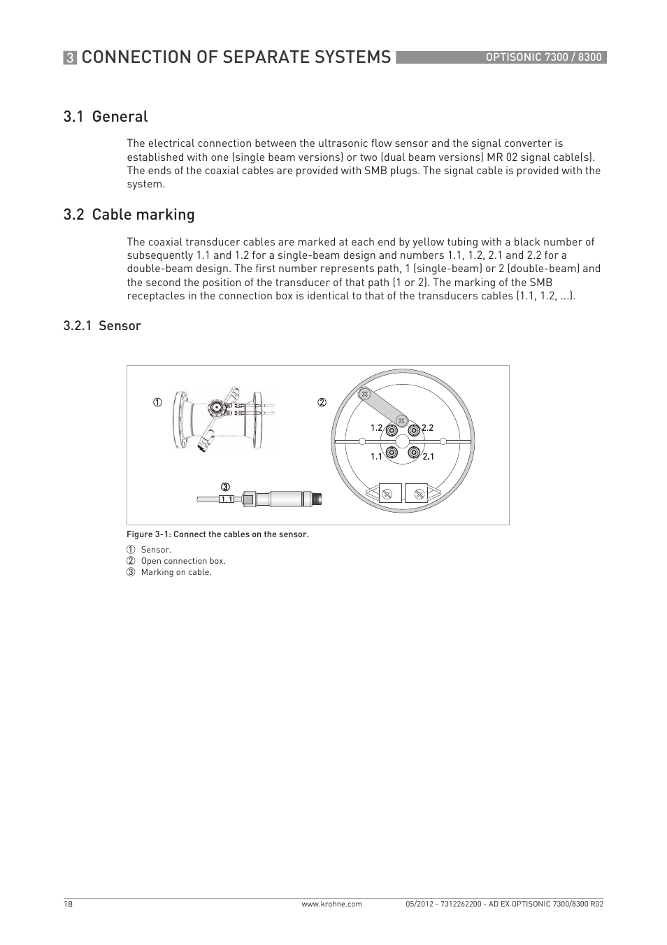 Connection of separate systems, 1 general, 2 cable marking | KROHNE OPTISONIC 7300 Ex EN User Manual | Page 18 / 36