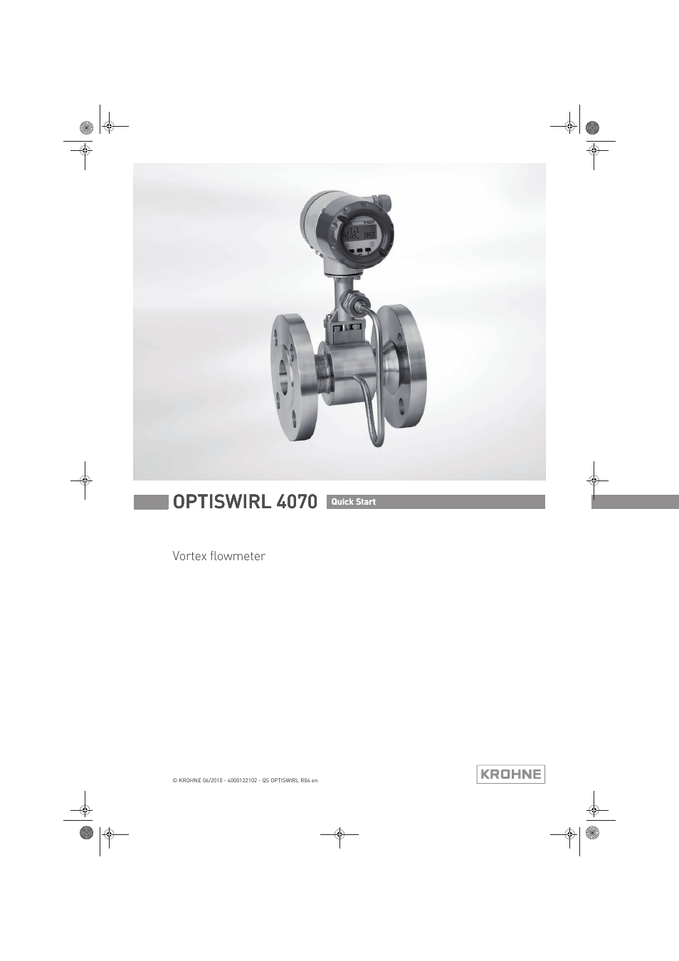 KROHNE OPTISWIRL 4070 Quickstart EN User Manual | 28 pages