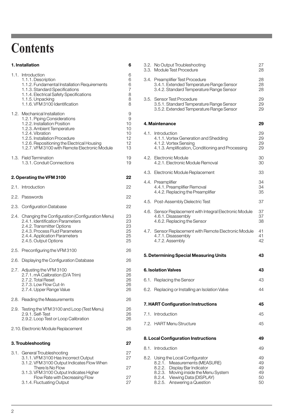 KROHNE VFM 3100 EN User Manual | Page 2 / 61