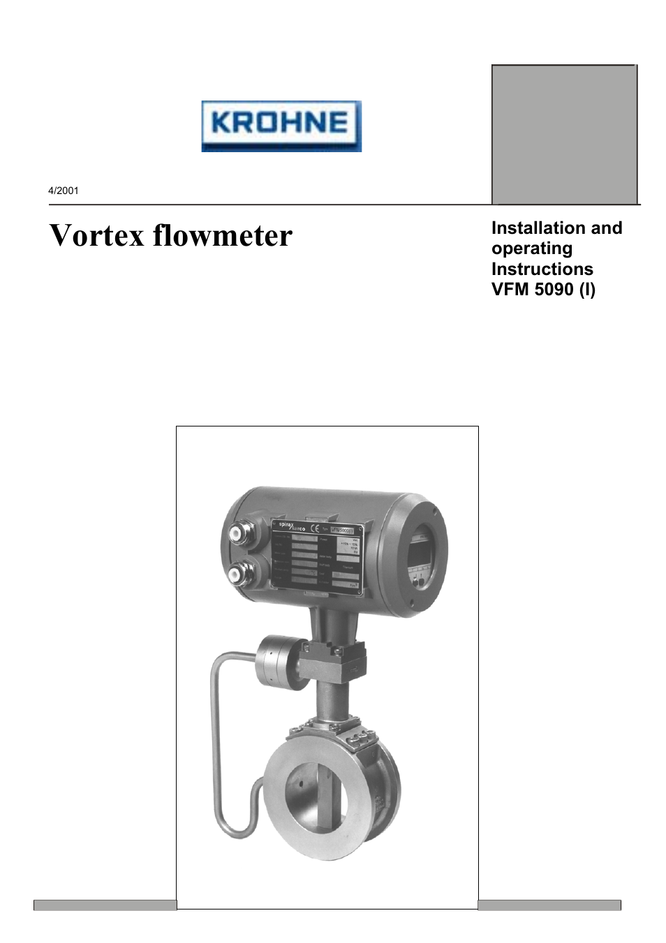 KROHNE VFM 5090 EN User Manual | 81 pages