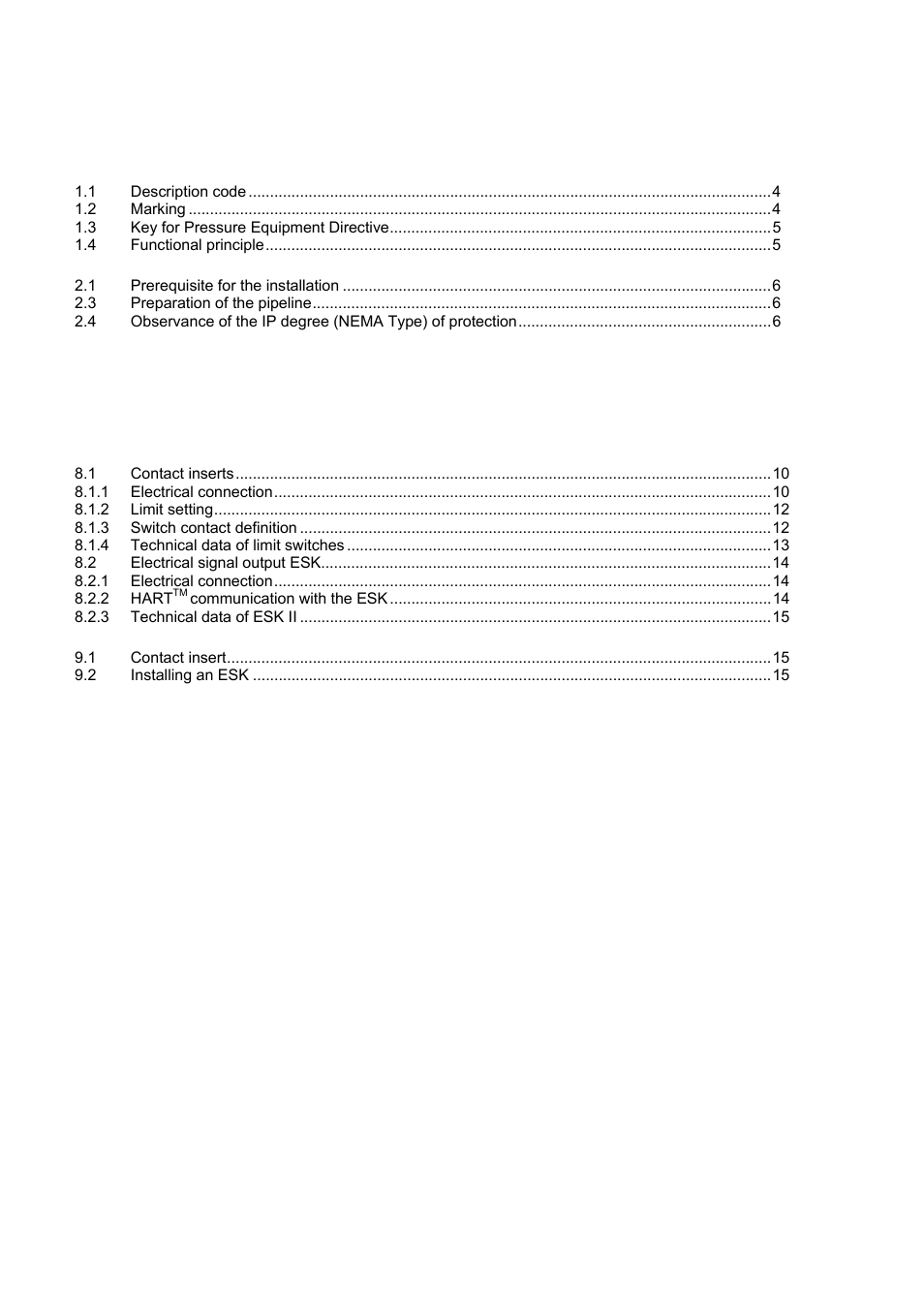 KROHNE DA Flap-type EN User Manual | Page 2 / 20