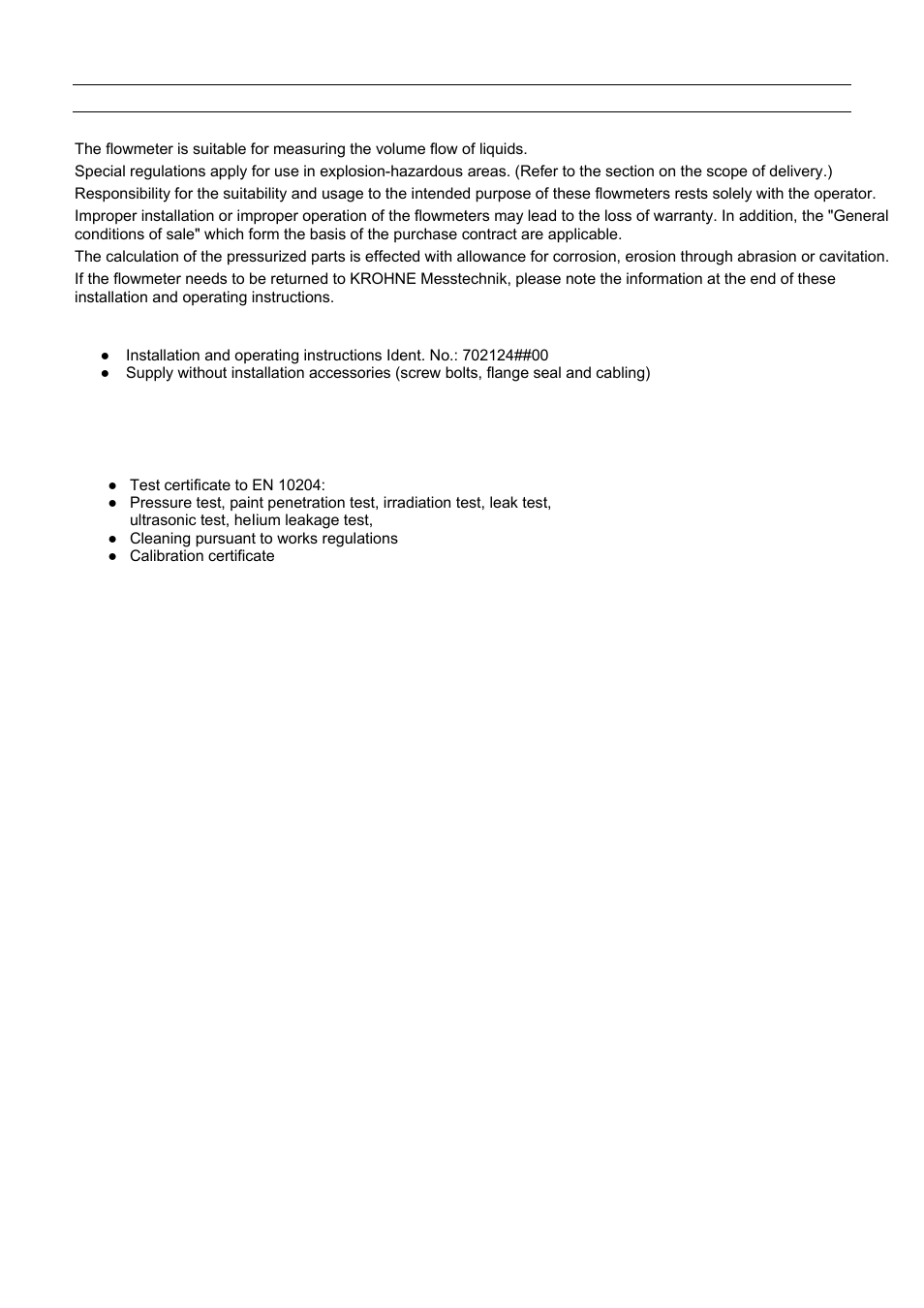 KROHNE DA Flap-type EN User Manual | Page 3 / 20