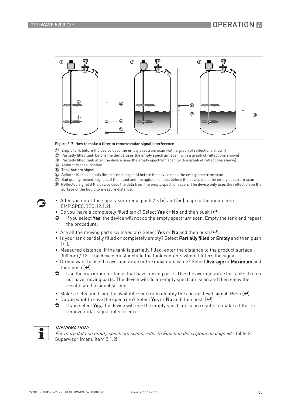 Operation | KROHNE OPTIWAVE 5200 C_F EN User Manual | Page 83 / 148